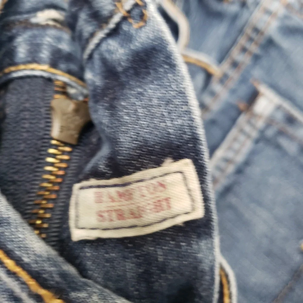 Vtg Polo Ralph Lauren Jeans Mens 34x32 Blue Hampton Straight Denim Medium Wash